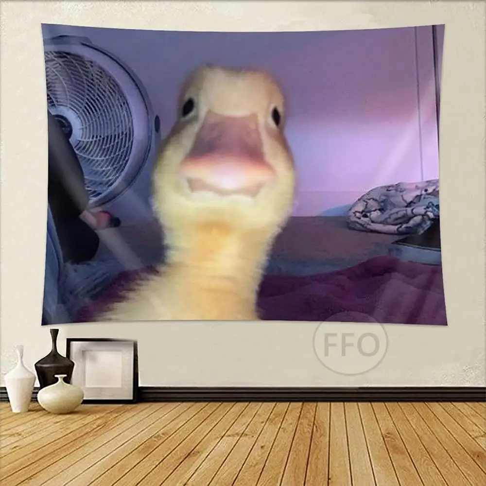 

Бутик утка мем гобелен настенный Декор для комнаты эстетическое женское общежитие гобелены одеяло украшение для дома