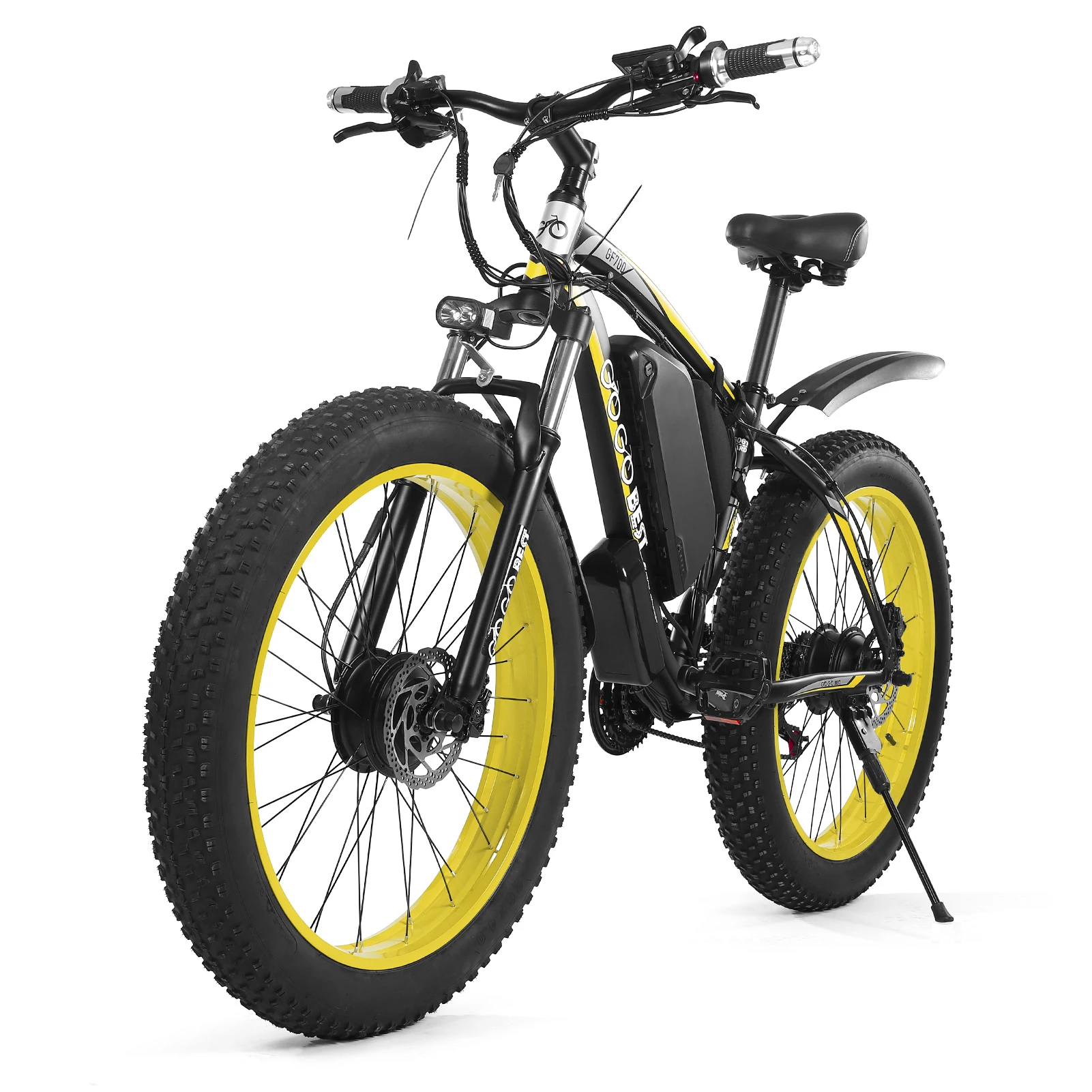 

GOGOBEST GF700 Electric Mountain Bike E-Bike Dual 500W Motors 43.5 Miles Electric Bicycle 48V 17.5Ah Battery for Adults Teens