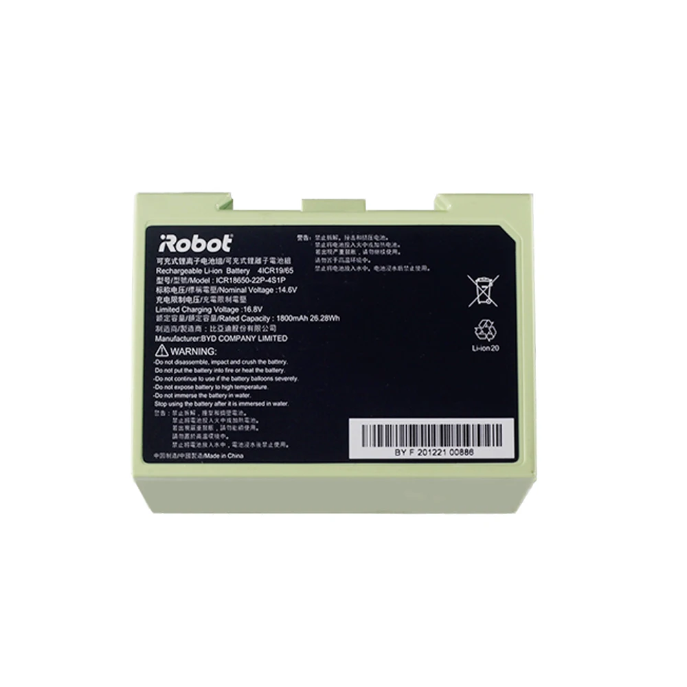

Battery Replacement for iRobot e5 e6 i7 i7+ i8 7150 7550 e5150 e5152 e5154 e6 e6198 ABL-D1 ABL-D2A i3 3150 i3+ i4 4150