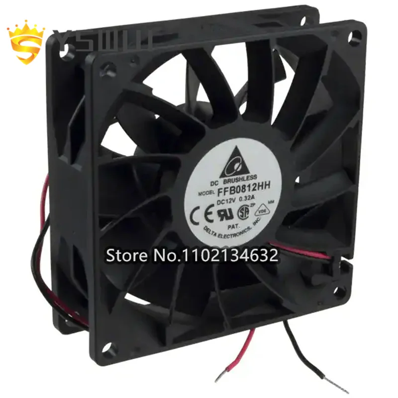 

FFB0812HH Original FAN AXIAL 80X25.4MM 12VDC WIRE