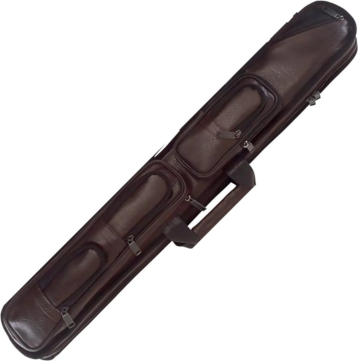 

Premium Soft Brown Leather Pool Cue Case, Brown