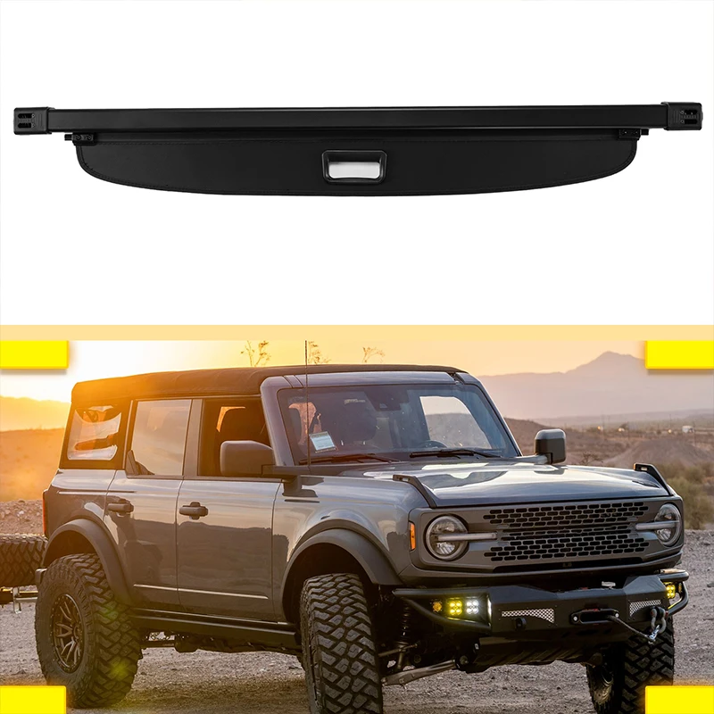 

1 шт., автомобильная черная Противоударная алюминиевая панель для багажника Ford Bronco 2021 2022