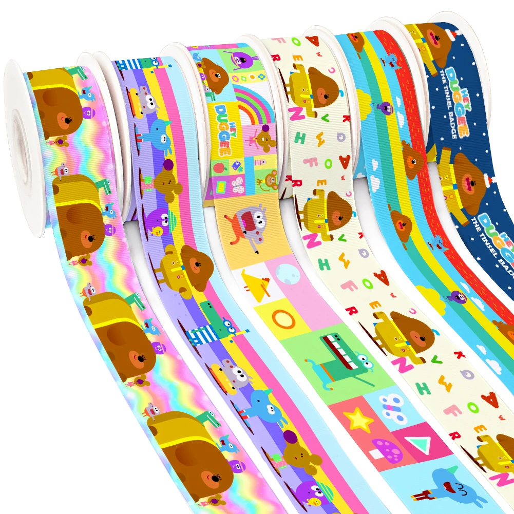 10 м в рулоне большая дружественная и добрая собака атласная лента бант для волос