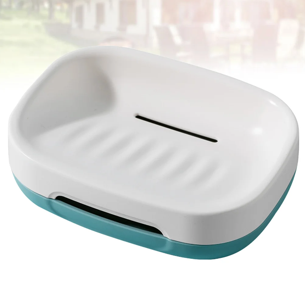 

1pc Soap Saver Box Case Bathroom Soap Dish Soap Saver Box Plastic Soap Drainer Shower Sponge Holder