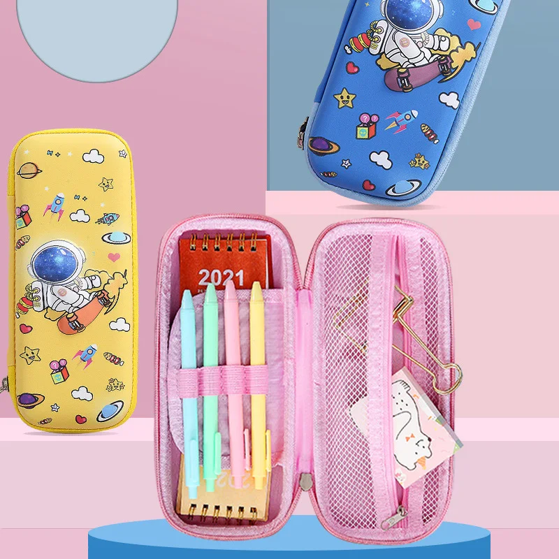 

Cute Cartoon Cat EVA Pencil Cases 3D Stereo Large Capacity Pencil Bags Kawaii Stationery Storage Box Students Children Supplies