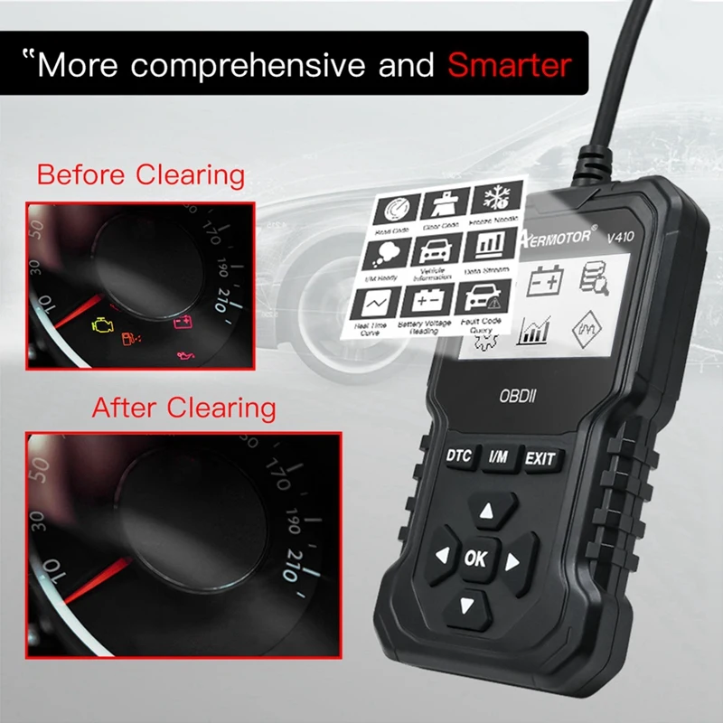 AERMOTOR автомобильное устройство обнаружения неисправностей Elm327 OBD2 считывание
