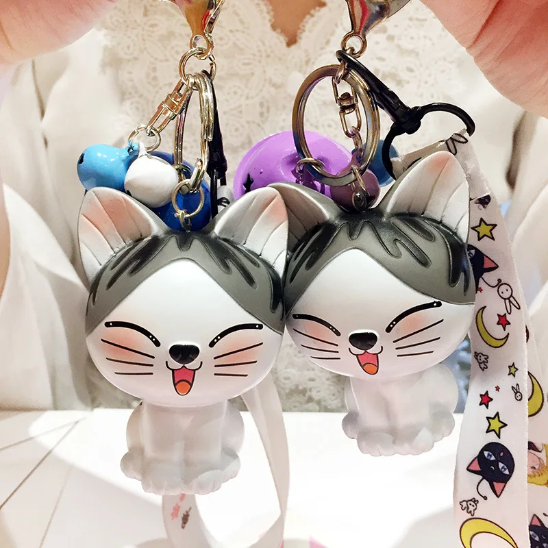 

Bentoy Milkjoy Bag Pendant Keychain Cartoon Keychain Simple Big Face Cat Cute Bag Pendant Creative Car Keychain Small Gift
