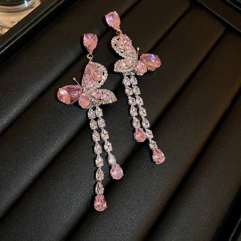 Роскошные бриллиантовые украшения для женщин длинные подвески из