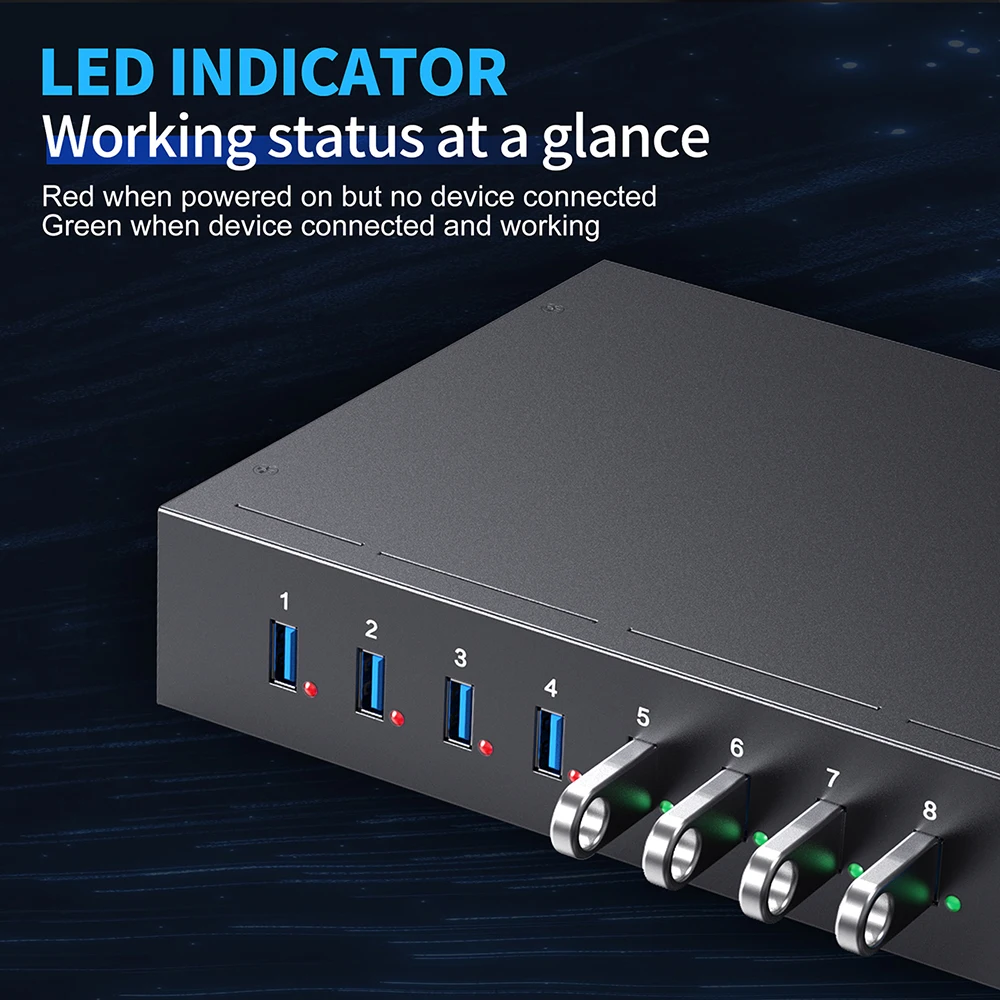 Фото НОВЫЙ 10-портовый USB 3.0 хаб для управления USB-ключами безопасности и устройствами U-Key №2
