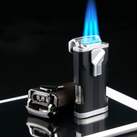 unusual turbo torch lighter jet gas cigar dedicated metal gas lighter 1300 c windproof pipe smoking accessories gadget for men