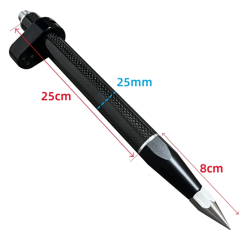 

Мини-ручной стержень с резьбой 5/8 из углеродного волокна, призменный стержень, геодезический стержень, удлинитель GPS RTK, центрирующий стержень с точкой трубки