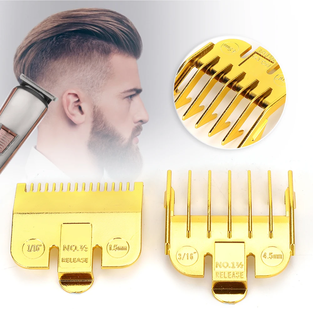 

Vintage Oil Head Hair Clipper Limit Comb Positioning Tooth Electroplating Guide Comb Haircut Accessories Hairdressing Tool