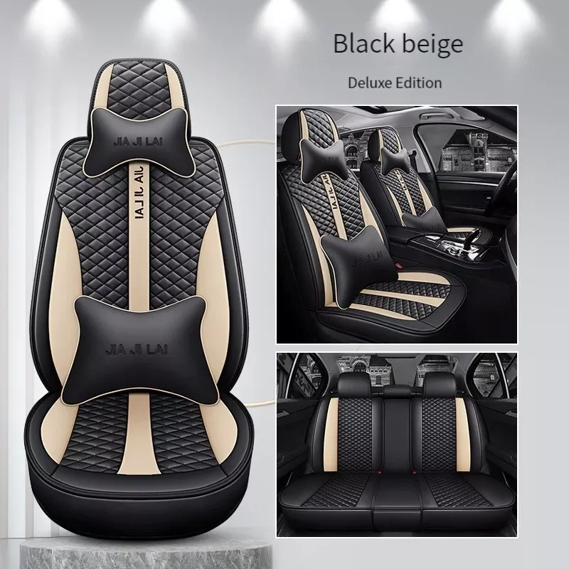 

NEW2023 5 Seats All Inclusive Car Leather Cover For Toyota Chr Auris Wish Aygo Avensis Camry Car Interior Accessories
