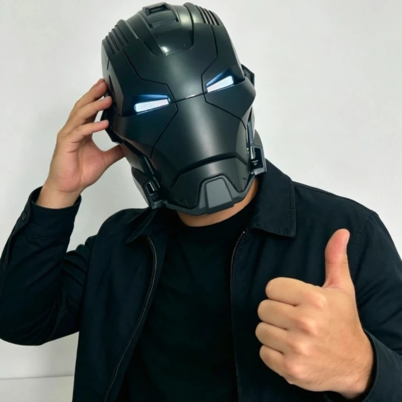 Шлем Железного человека MK5 Pro Max с голосовым управлением, функцией автоматического открывания и закрывания, крутой дисплей, премиум-аксессуар, коллекционный подарок (art.: 3920dab3cf91a) - 3920dab3cf91a
