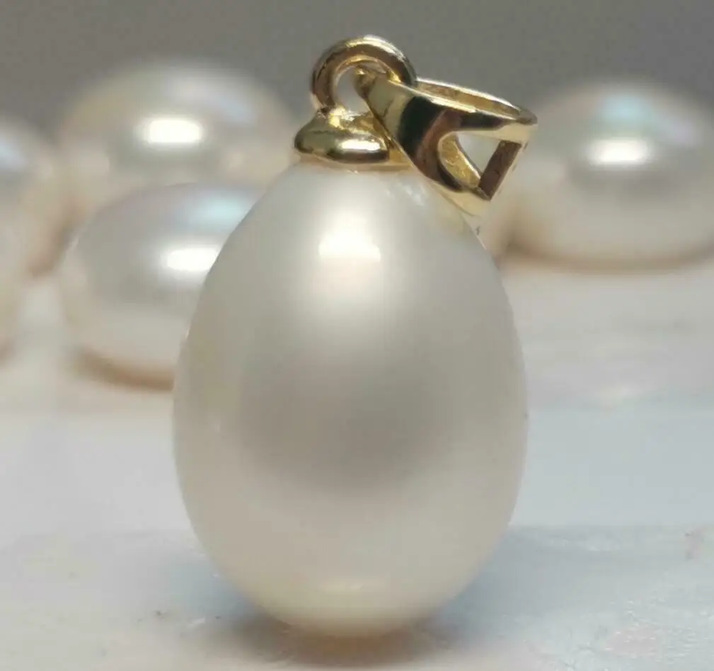 

NEW HUGE AAAAA 10X14MM GENUINE AKOYA WHITE PEARL PENDANT