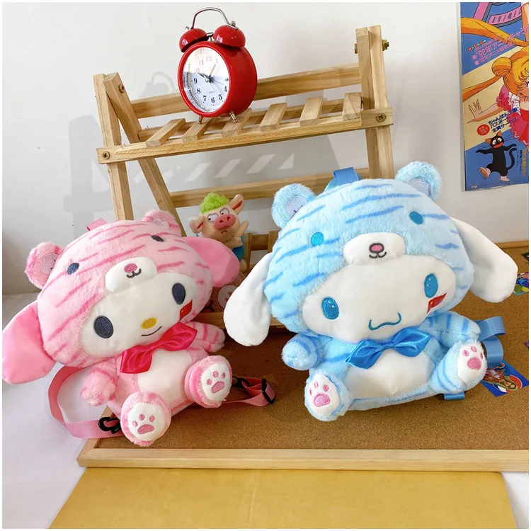 

Sanrio Cute Plush Backpack Girl Kawaii Plush Toy Backpack Anime My Melody Hello Kitty Cinnamoroll Cute Schoolbag Doll Girl Gift