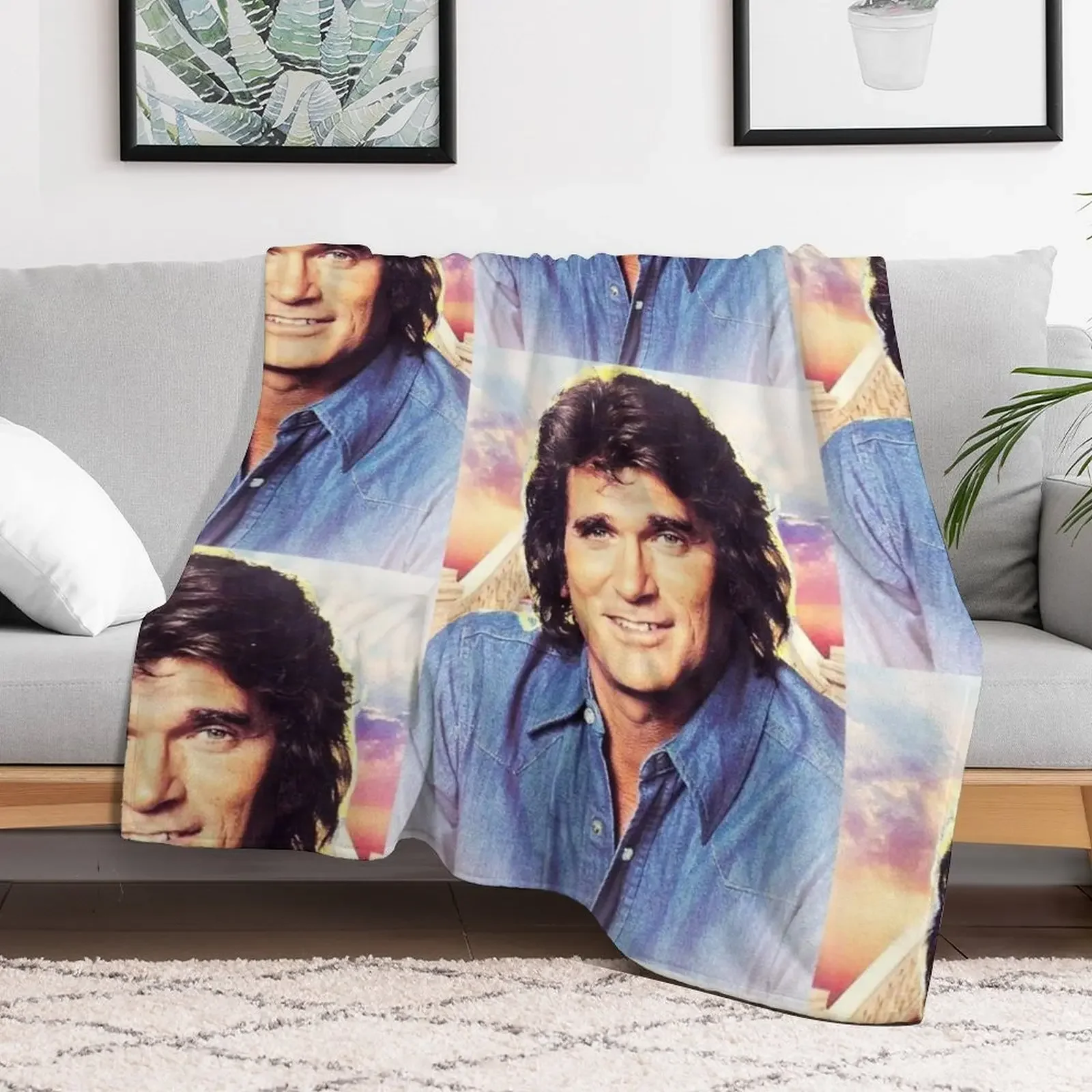 Фото Одеяло Michael Landon, покрывала для кровати, меховые изделия, декоративные одеяла для дивана, одеяла для кровати №2