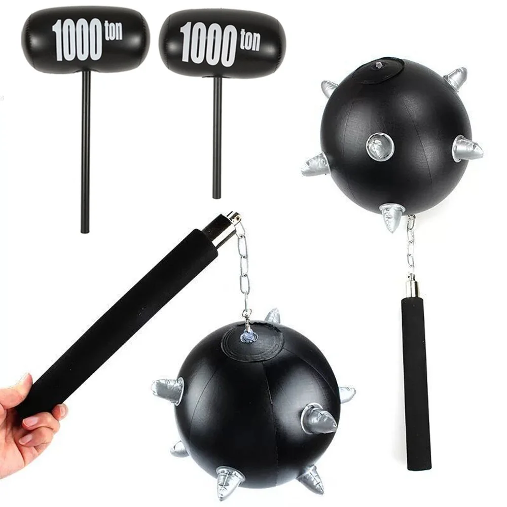 

2PCS Inflatable Hammer 1000T Mega Air Hammer Pool Accessory For Halloween Christmas Birthday Party Supplies Festival Decorations