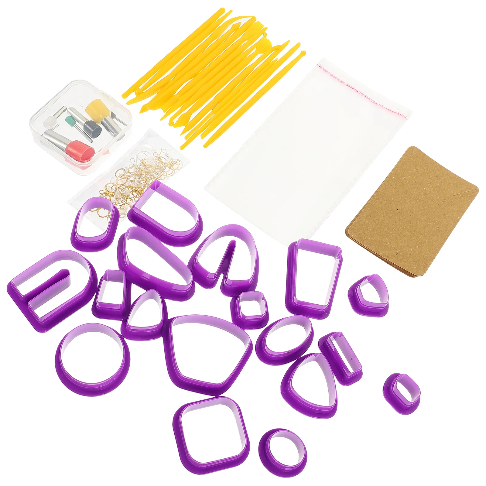 Practical Multi-functional Lasting Portable Clay Earring Making Set Pottery Craft Tool for DIY Handcrafting