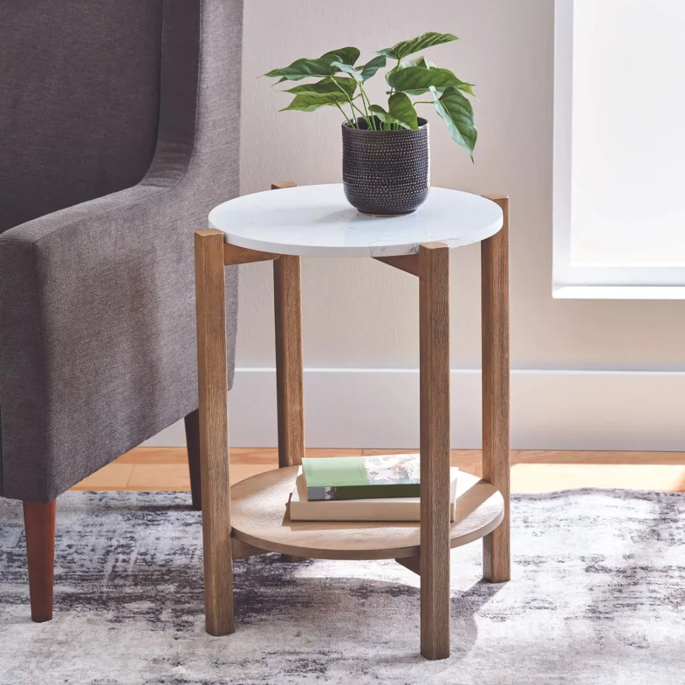 

Round Marble End Table