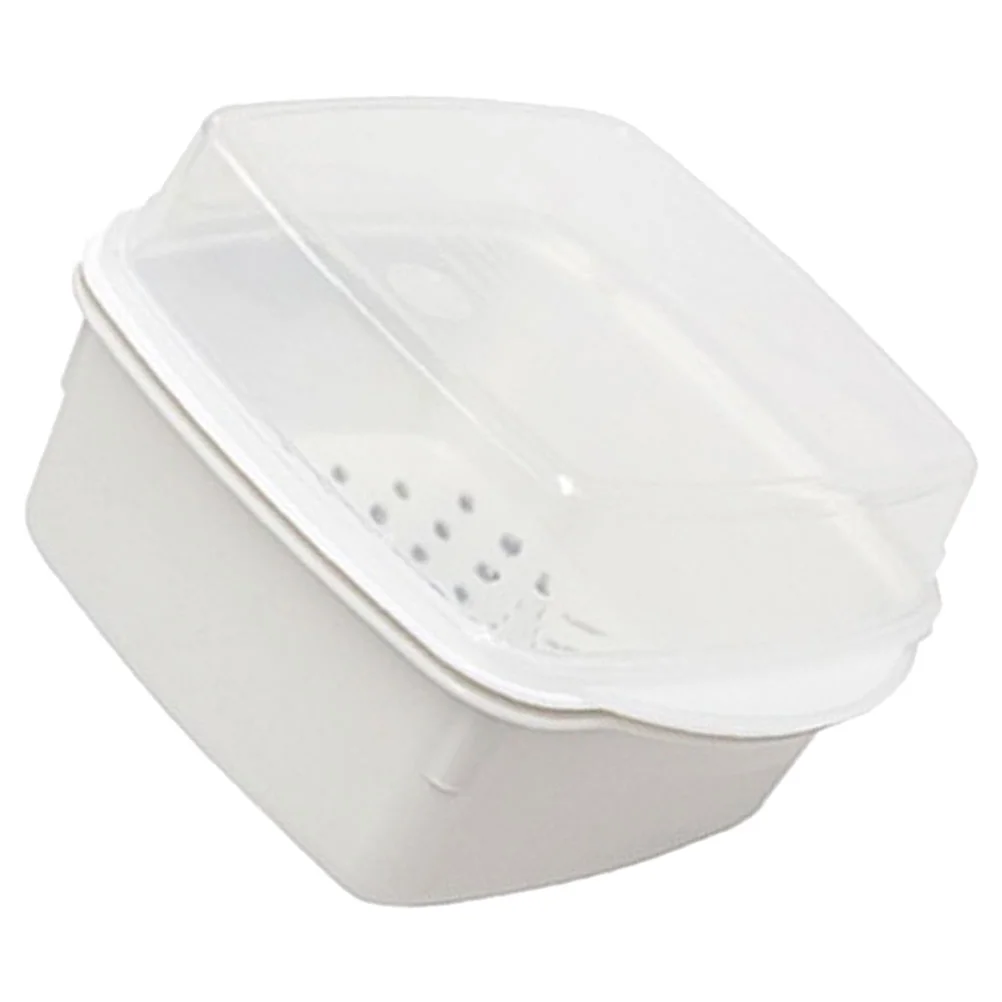 

Microwave Steamer Vegetable Pot Cookware Steaming Cooker Plastic Box Oven Basket Food Holder Micro Cooking