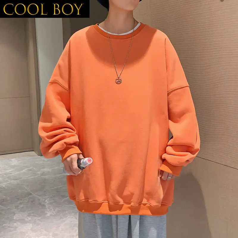 

J GIRLS Men Harajuku Hoodies Sweatshirts Korean 2022 Men Women Streetwear Black Solid Color Men Oversized Hoodies S-5XL Pullover