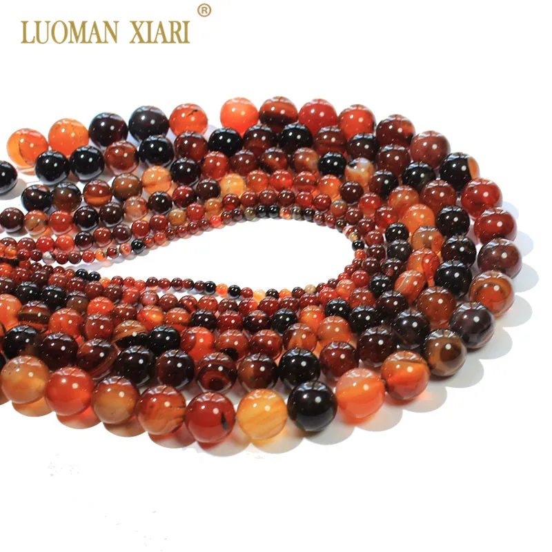 

Бусины из натурального камня, 4/6/8/10/12 мм, прядь 15 дюймов