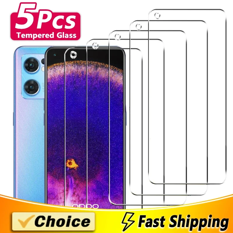 5 шт. прозрачная закаленная пленка для OPPO Find X2 X3 Lite закаленное стекло Reno 8 Pro 4 6 7 Z