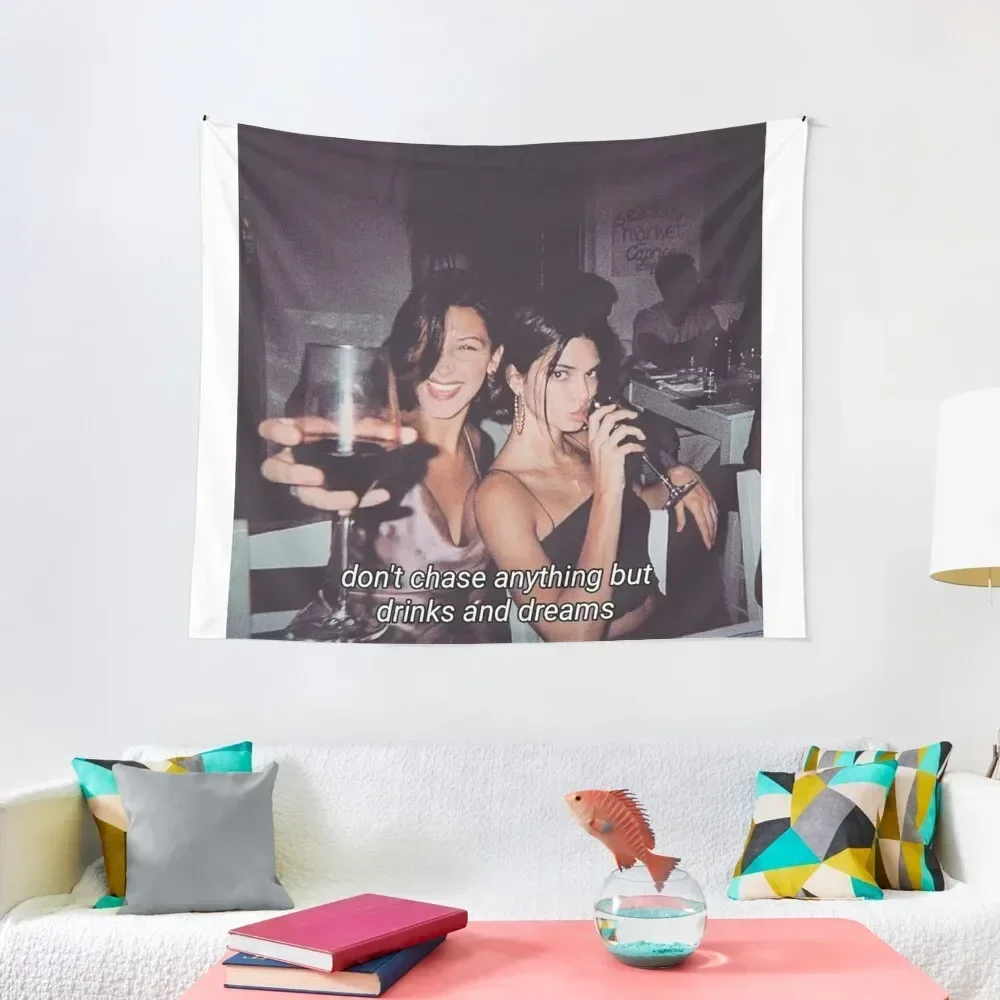 Гобелен Bella Хадид И Кендалл Дженнер украшение в эстетике Настенный декор