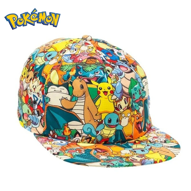 

Бейсболка Pokemon Pikachu с героями мультфильмов, для мужчин и женщин, для взрослых и детей, для пар, кепки для спорта на открытом воздухе, креативны...