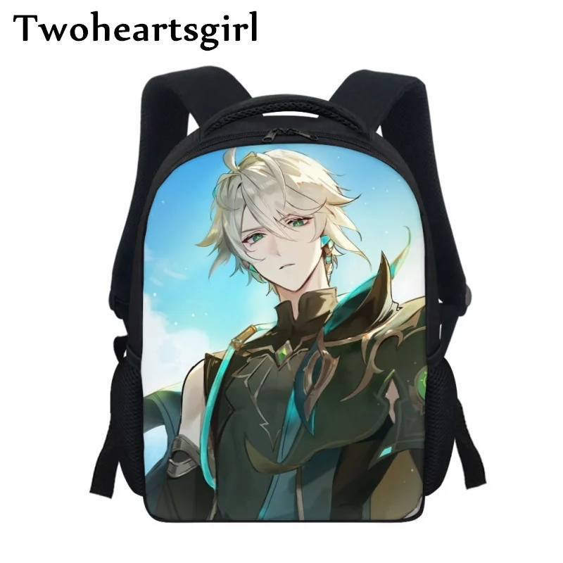 

Twoheartsgirl Boys Girls baby School Bags Genshin Impact Children Preschool Mini Backpacks Kindergarten Kids Schoolbags Escolar