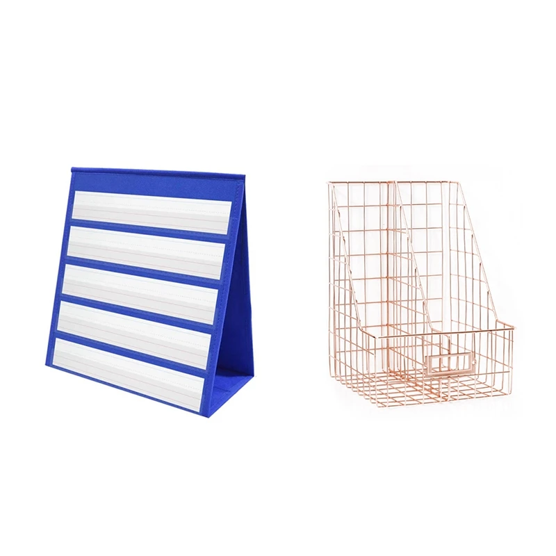 

1 Pcs Desktop Pocket Chart & 1 Pcs Desk Organizer