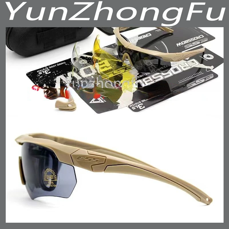Tactical Glasses Military Fan Shooting Bulletproof Goggles Outdoor Sports Windproof Mirror