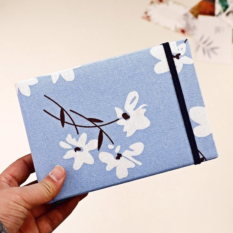 

Null BBA 6 Inch 2PCS Stylish And Simple Photo Album Small Photo Album On Fabric Polaroid Postcard Storage Brochure Fabric