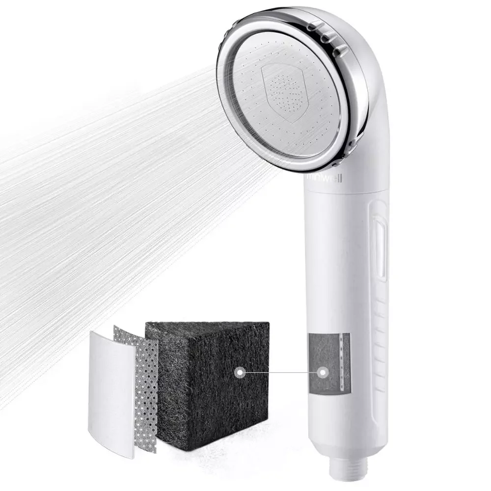 

Shower Filter With Replacement Cartridge Indicator - Sprayer Nozzle for Softener Chlorine & Heavy Metal