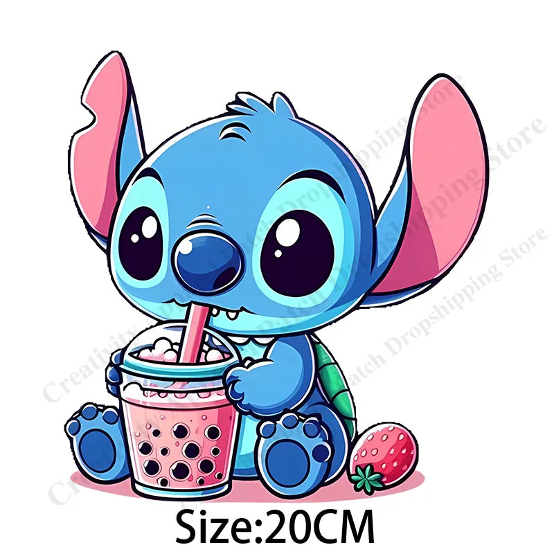 Термонаклейки Kawaii Stitch для одежды нашивка сделай сам детей женская одежда Стич