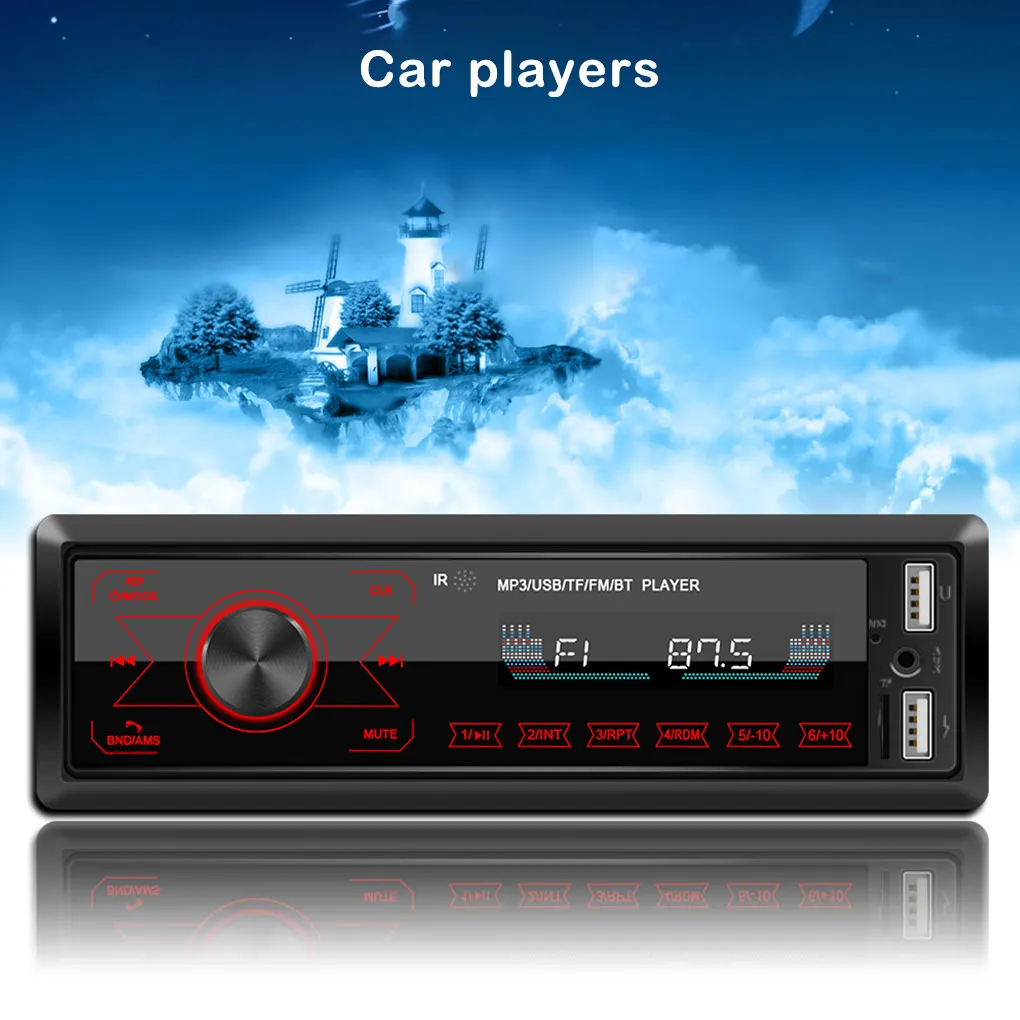 

Player Car Audio Radio Screen FM Receiver MP3 Convenience Players Digital Bluetooth Flash Electric Trip Outdoors