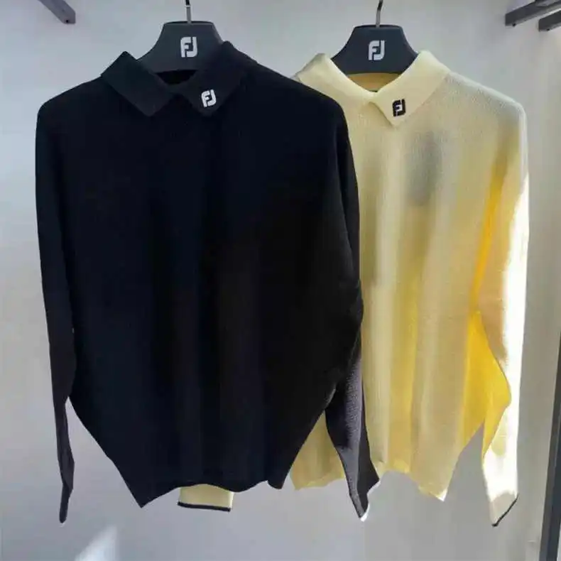 

New Golf Clothing Women's Top Autumn and Winter Long Sleeve Warm Sports Polo Pullover Thickened T-Shirt