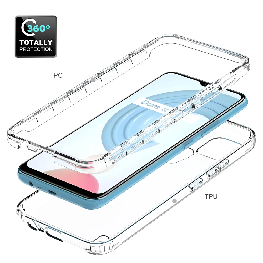 c21y 2021 crystal case gradient back panel shell for oppo realme c21y case realmi c21 y c 21 25 bumper cover phone funda c25y free global shipping