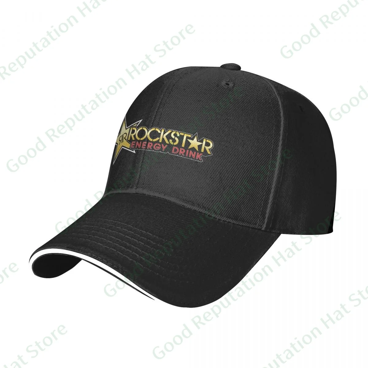 

Multiple Colour Rockstar Energy Drink Baseball Cap Peaked Cap Adjustable Unisex Summer Dad Hat Shade Sport Baseball Hats