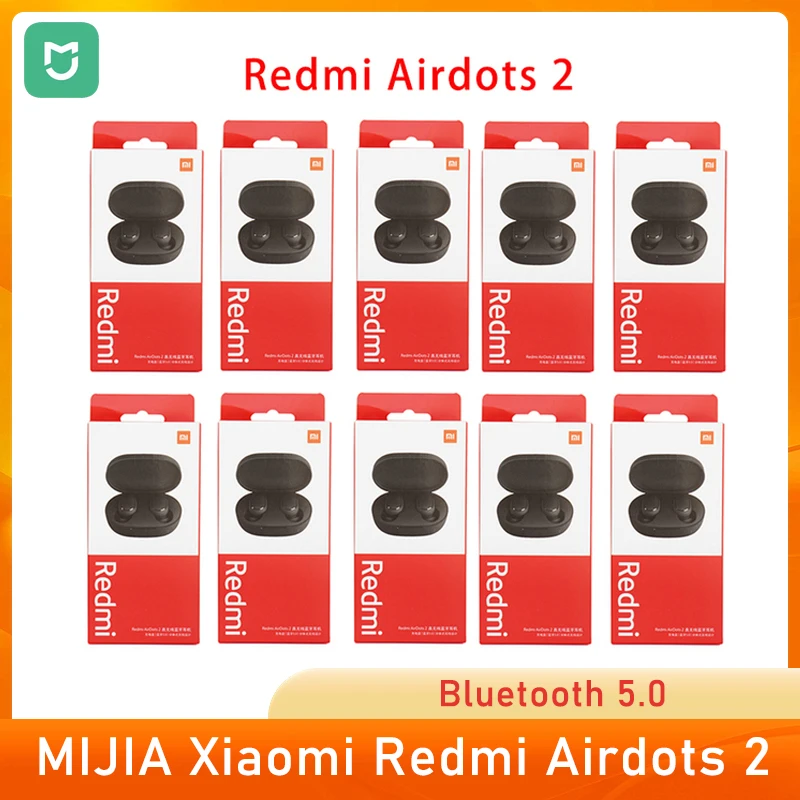 

MIJIA Xiaomi Redmi AirDots 2 Bluetooth 5.0 Earphone Original Mi True Wireless Headset HD Sound Quality Noise reduction Wholesale
