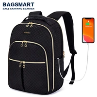 bagsmart laptop backpacks for women 15 6 inches notebook bags school bag chargeable for work school college travel business trip