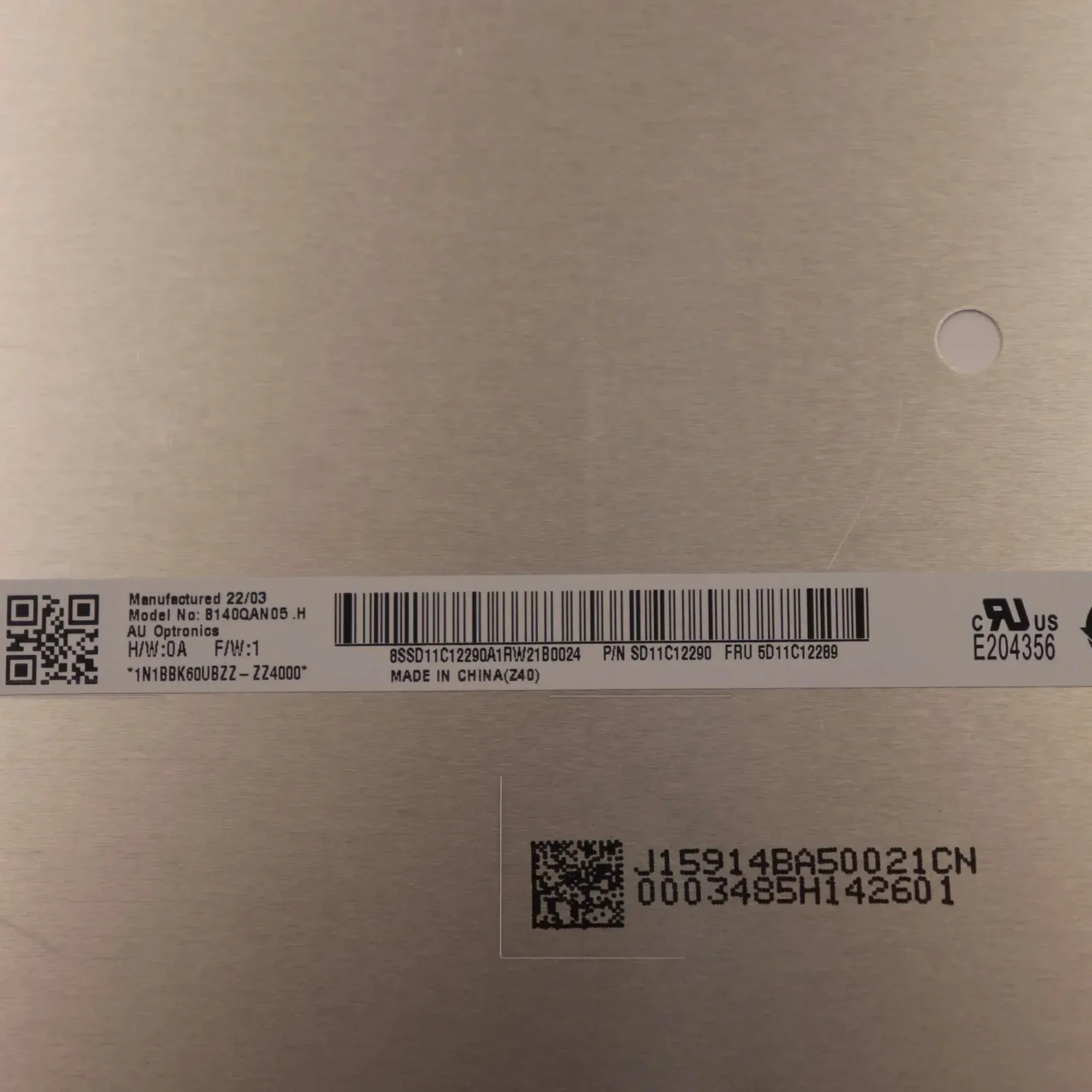 B140QAN05.H MNE007ZA1-3 14-дюймовый ЖК-экран для ноутбука Lenovo Think Book 14 G4+IAP 21XC G4+ ARA 2240×1400 со