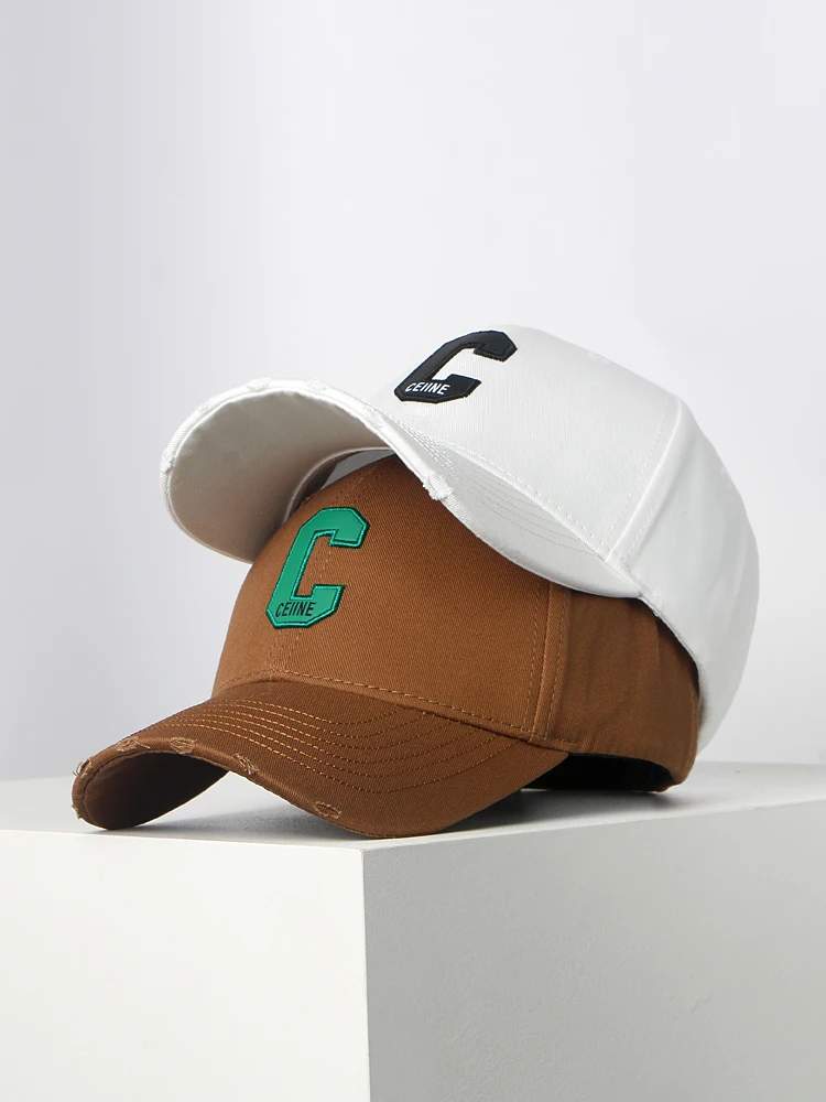 Кепка унисекс с буквой модная брендовая Панама в Корейском стиле полями твердым