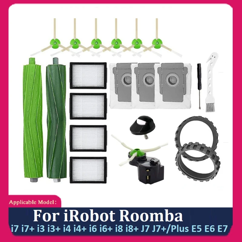 

Robotic Vacuum Cleaner Brush Accessories Kit For Irobot Roomba I7 I7+ I3 I3+ I4 I4+ I6 I6+ I8 I8+ J7 J7+/Plus E5 E6 E7