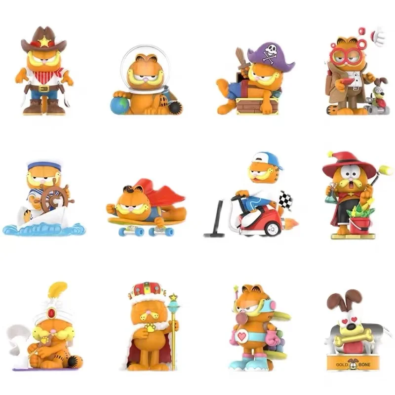 

POPMART GARFIE Cat Daydream Series Toys Anime Action Figures Christmas Present Decorative Ornaments Model
