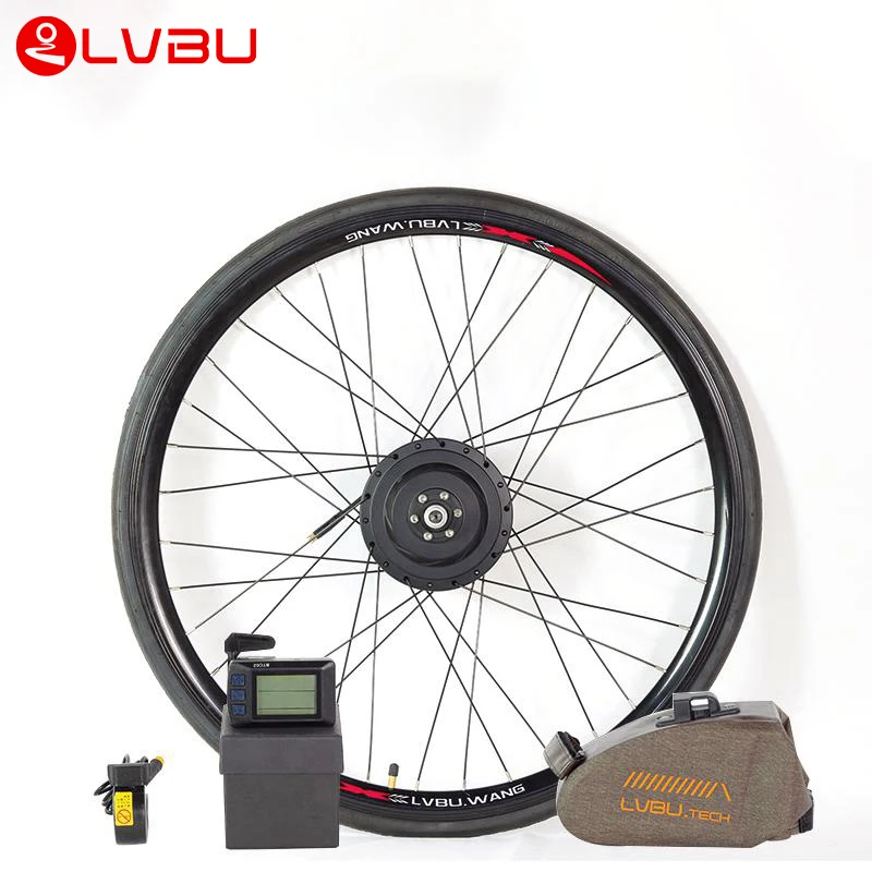 

Intelligent Ebike Kit Bt40V 36V 350W Dahon Front Wheel Electric Bicycle Bike Conversion Kit With Battery Motor Controller