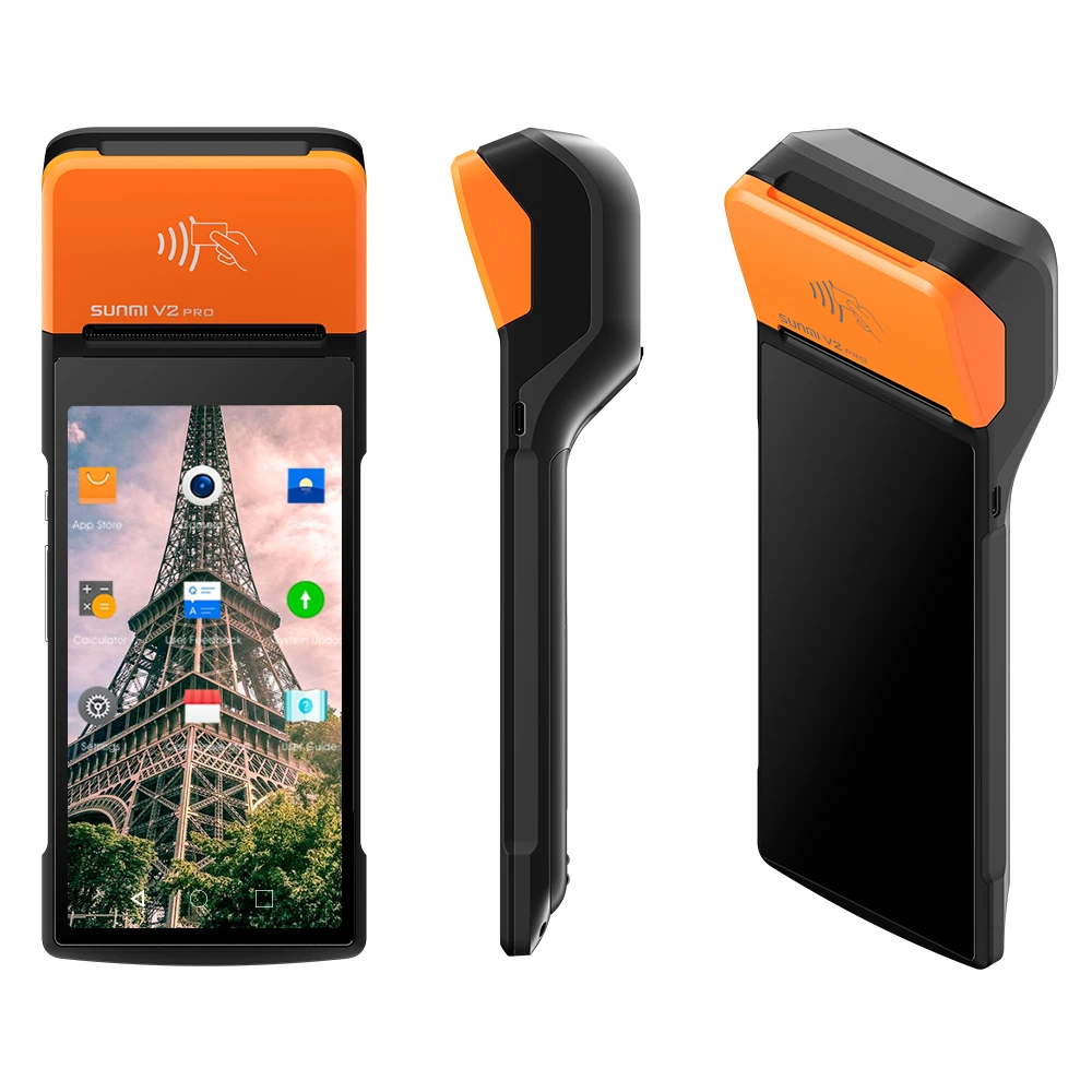 Для V2pro nfc сканер 1D/2D BT 4G pos платежный терминал дешевый кассовый аппарат