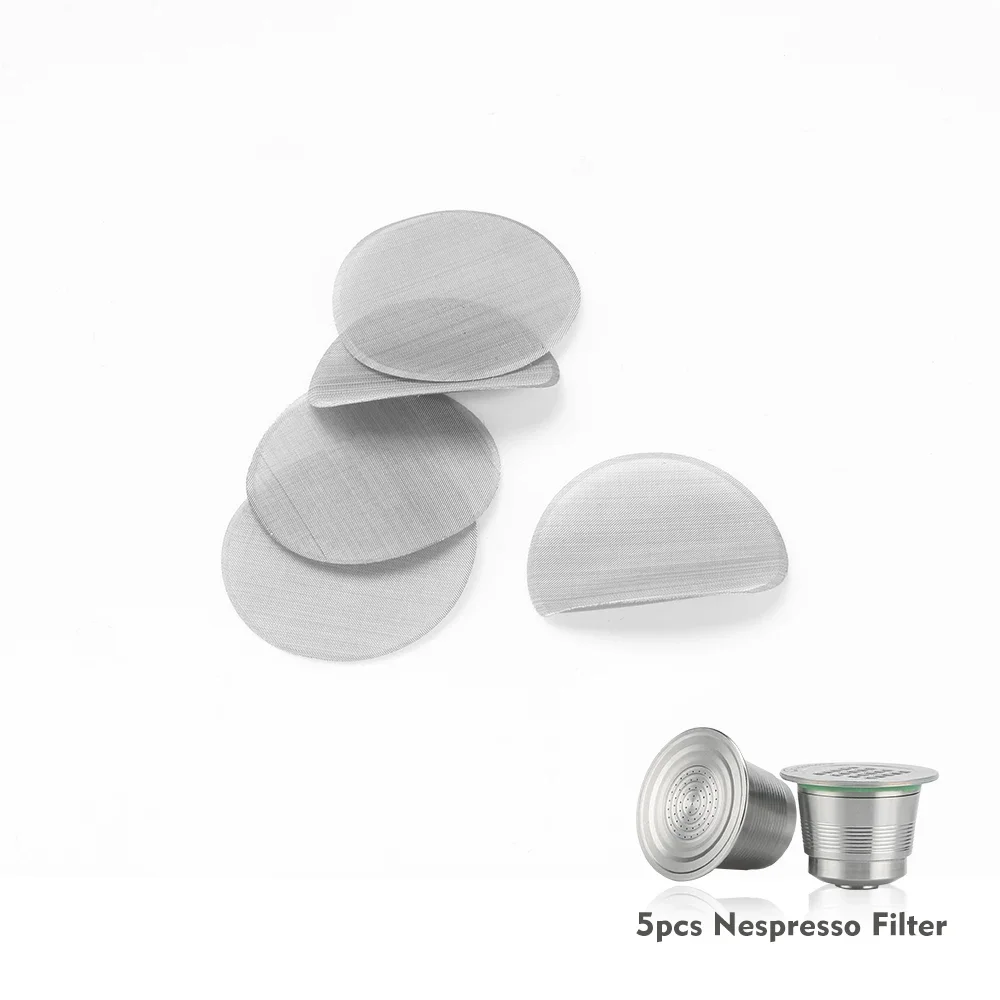 ICafilas510 шт. тонкие фильтры Nespresso с более сеткой, лучшая фильтрация, подходят для многоразовых кофейных капсул Nespresso из нержавеющей стали (art.: 7b1745539) - 7b1745539