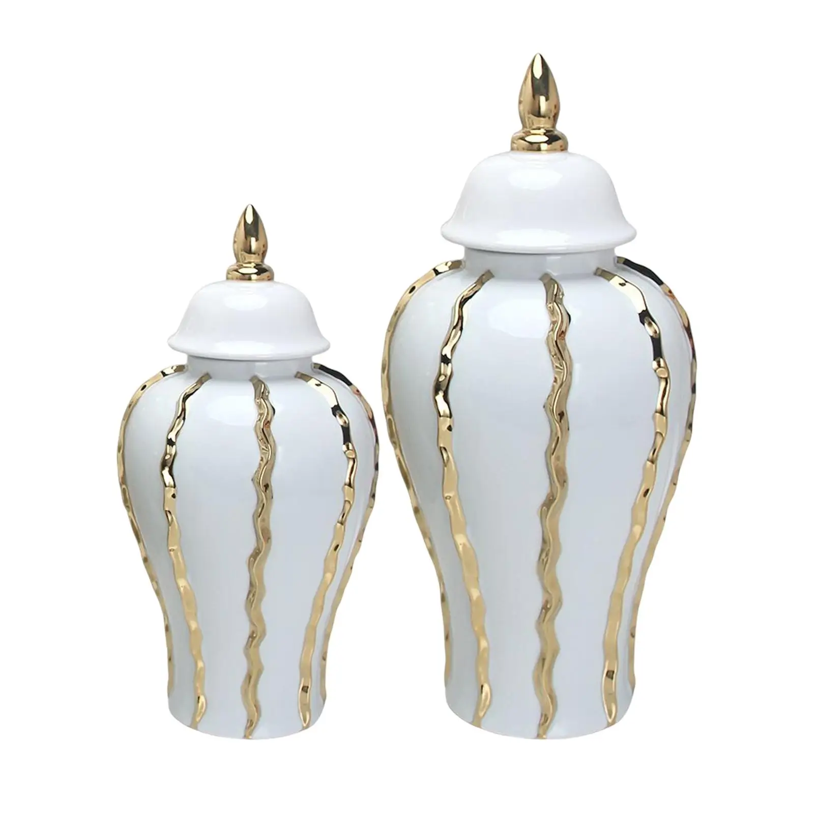 

Traditional Ginger Jar Flower Vase Table Centerpieces Flower Plants Holder Storage for Party Office Collection Bedroom Display